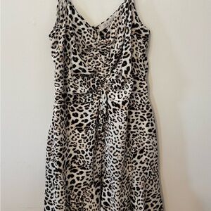 Leopard Print Sleeveless Dress